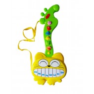 Chitara interactiv pentru copii cu butoane care emit diverse melodii, Galben, 36 cm LTOY50 Chitara interactiv pentru copii cu butoane care emit diverse melodii, Galben, 36 cm LTOY50