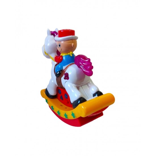 Cowboy pe cal, Balanseaza lumineaza si canta, Galben, 17135SX-1 Cowboy pe cal, Balanseaza lumineaza si canta, Galben, 17135SX-1