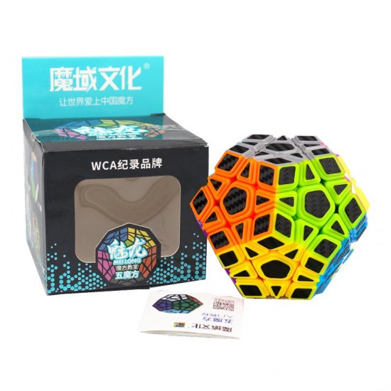 Cub Magic 3x3x3 Moyu MeiLong Megaminx, Fibra de carbon, 444CUB-1 Cub Magic 3x3x3 Moyu MeiLong Megaminx, Fibra de carbon, 444CUB-1