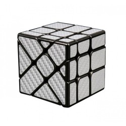 Cub Magic  3x3x3 Moyu Unequal Fisher fibra de carbon silver, 153CUB-1