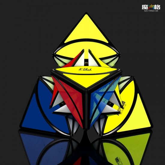 Cub Magic 3x3x3, QiYi Coin Tetrahedron Pyraminx , Black, 301CUB-1