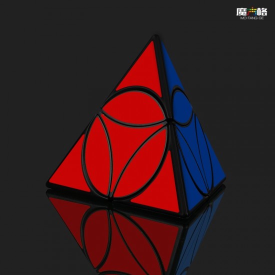 Cub Magic 3x3x3, QiYi Coin Tetrahedron Pyraminx , Black, 301CUB-1