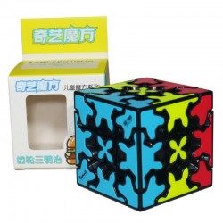 Cub Magic 3x3x3, QiYi Gear sandwich, Black, 456CUB-1