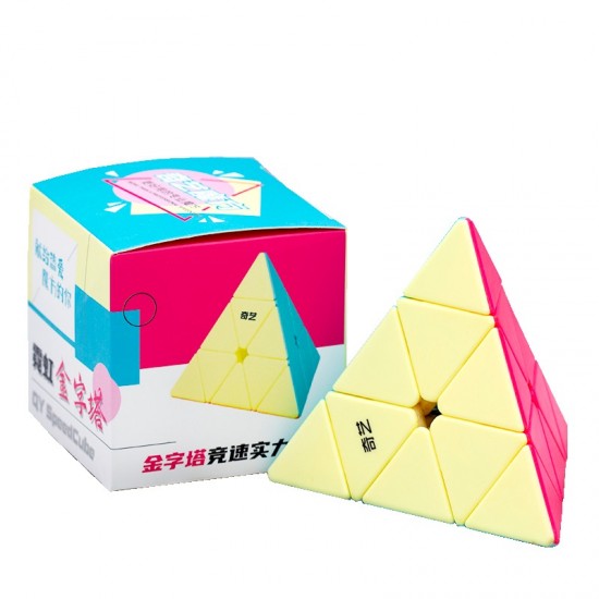 Cub Magic 3x3x3, QiYi Qi Ming Pyraminx Neon SpeedCube, Stickerless, 420CUB-1 Cub Magic 3x3x3, QiYi Qi Ming Pyraminx Neon SpeedCube, Stickerless, 420CUB-1