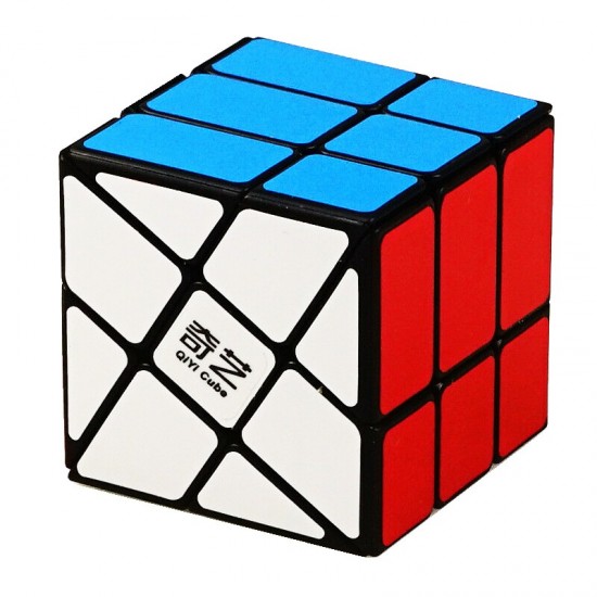 Cub Magic 3x3x3 QiYi Strange Shape Fisher Speedcube, Black, 340CUB-1
