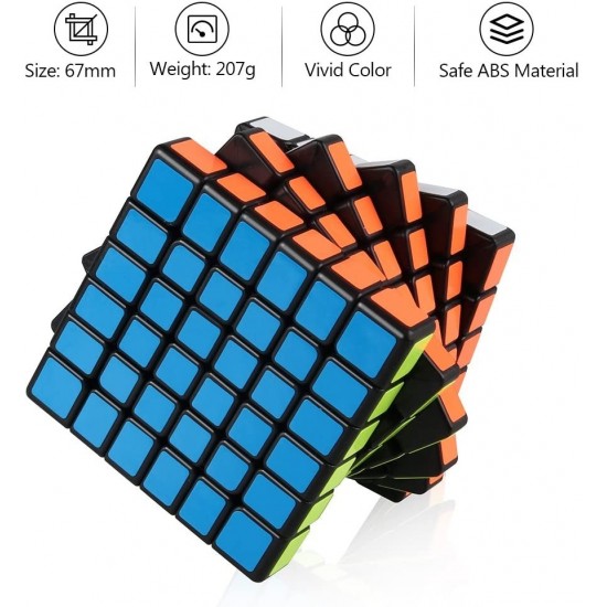 Cub Magic 6x6x6 Moyu MoFang Meilong, Black, 440CUB-1