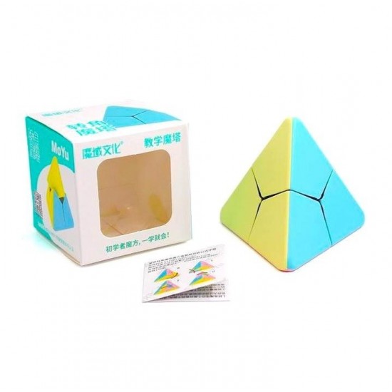 Cub Magic Moyu Corner Twist Pyraminx macaron, Stickerless, 403CUB-1