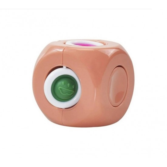 Fidget Spinner, 3 în 1 Magic Gyro, 7 cm, Roz, LTOY9