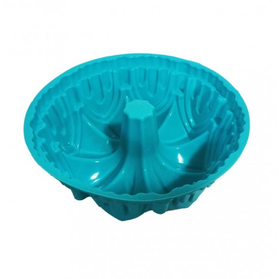 Forma din silicon pentru chec, cozonac pane, Blat tort, Albastru, 22 cm , 279COF