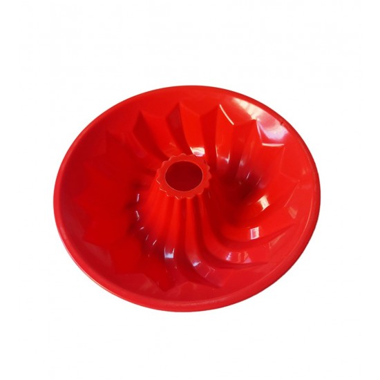 Forma din silicon pentru chec, cozonac pane, Blat tort, Rosu, 20 cm , 256COF