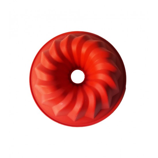 Forma din silicon pentru chec, cozonac pane, Blat tort, Rosu, 20 cm , 256COF