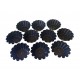 Forma pentru Savarine, Set 10 cavitati, Negru, 10 cm, 400COF Forma pentru Savarine, Set 10 cavitati, Negru, 10 cm, 400COF