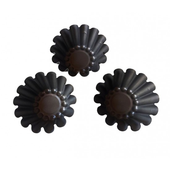 Forma pentru Savarine, Set 3 cavitati, Gri, 10 cm, 326COF