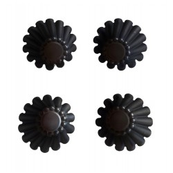 Forma pentru Savarine, Set 4 cavitati, Gri, 10 cm, 327COF Forma pentru Savarine, Set 4 cavitati, Gri, 10 cm, 327COF