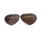 Forma pentru Tarte, Set 2 forme, Inima, Maro, 10 cm, 403COF Forma pentru Tarte, Set 2 forme, Inima, Maro, 10 cm, 403COF