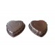 Forma pentru Tarte, Set 2 forme, Inima, Maro, 10 cm, 403COF Forma pentru Tarte, Set 2 forme, Inima, Maro, 10 cm, 403COF