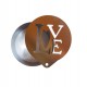 Forma pentru prajituri, Rotund cu sablon de ornat, Text Love, 7.5 cm, 415COF Forma pentru prajituri, Rotund cu sablon de ornat, Text Love, 7.5 cm, 415COF