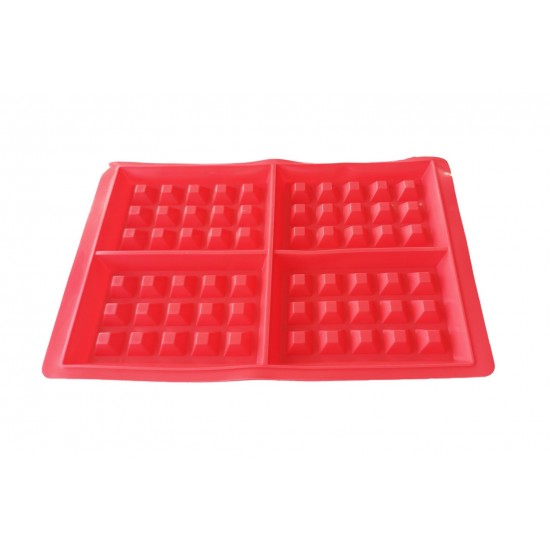 Forma silicon 4 cavitati, Pentru Grofe, Rosu, 28 cm, 233COF
