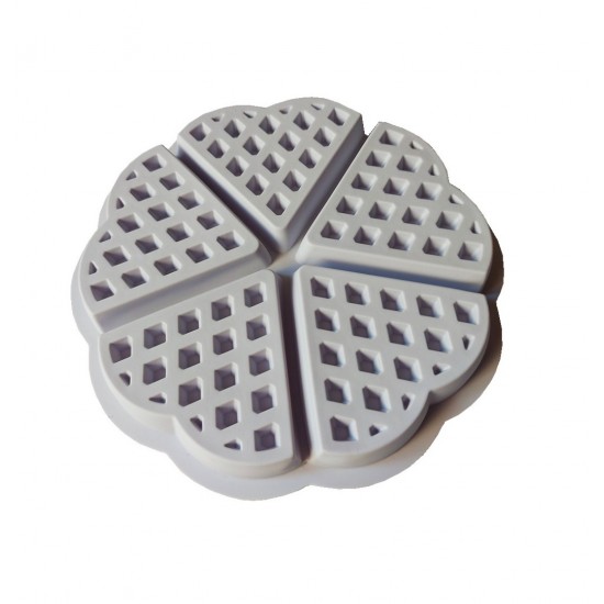 Forma silicon 5 cavitati triunghi, Pentru Grofe, Mov, 21 cm, 254COF