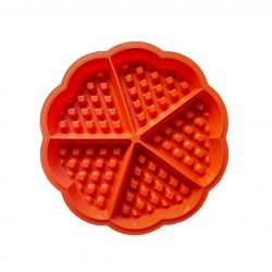 Forma silicon 5 cavitati triunghi, Pentru Grofe, Rosu, 21 cm, 251COF