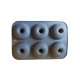 Forma silicon, Pentru Gogosi sau Prajituri, 6 cavitati, Gri, 26 cm, 342COF