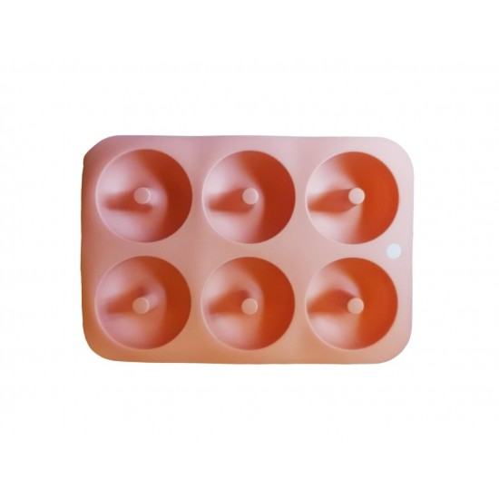Forma silicon, Pentru Gogosi sau Prajituri, Bej, 6 cavitati, 26 cm, 340COF