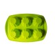 Forma silicon, Pentru prajituri, 6 cavitati, Verde, 29 cm, 344COF