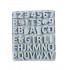 Forma silicon cu Cifre, Litere, Piciorus, Manuta, Biberon, Dinozaur, Suzeta, Albastru, 21 cm, 491COF
