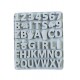 Forma silicon cu Cifre, Litere, Piciorus, Manuta, Biberon, Dinozaur, Suzeta, Albastru, 21 cm, 491COF