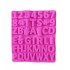 Forma silicon cu Cifre, Litere, Piciorus, Manuta, Biberon, Dinozaur, Suzeta, Roz, 21 cm, 493COF