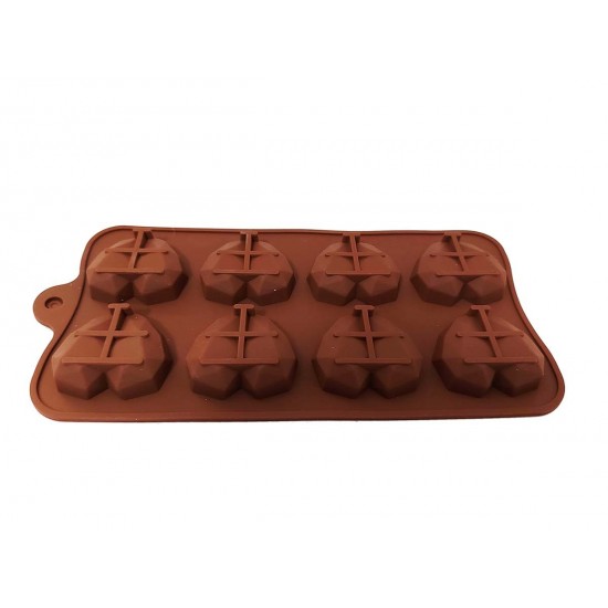 Forma silicon pentru prajituri, 8 Inimioare, 178COF