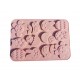 Forma silicon pentru prajituri, Iepurasi, Ou, Pui, Floare, 174COF
