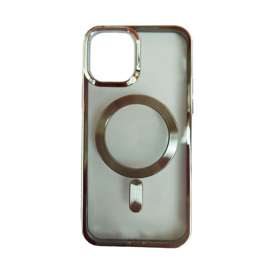 Husa telefon compatibila cu Apple iPhone 12, Silver, 415HT