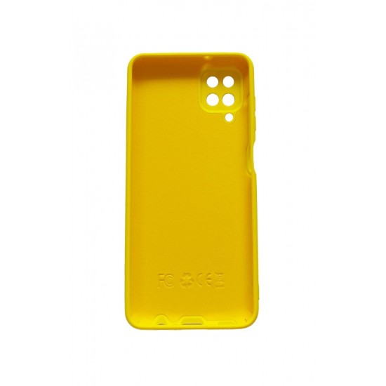 Husa telefon compatibila cu Samsung Galaxy A12, Galben, Cu interior de catifea, 212HT Husa telefon compatibila cu Samsung Galaxy A12, Galben, Cu interior de catifea, 212HT