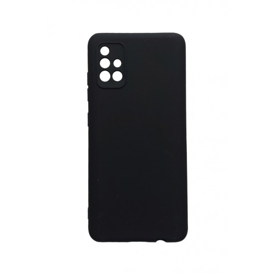 Husa telefon compatibila cu Samsung Galaxy A51, A51 4G, Negru, Cu interior de catifea, 254HT