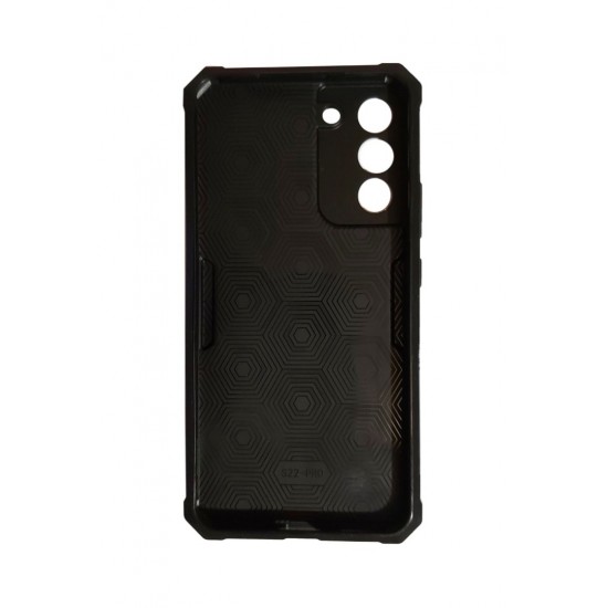 Husa telefon compatibila cu Samsung Galaxy S22 Plus, Powerful, Inel si placuta metalica, 310HT