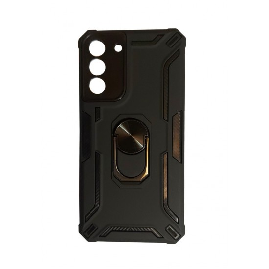 Husa telefon compatibila cu Samsung Galaxy S22 Plus, Powerful, Inel si placuta metalica, 308HT