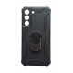Husa telefon compatibila cu Samsung Galaxy S22, Powerful, Inel si placuta metalica, HT93
