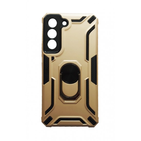 Husa telefon compatibila cu Samsung Galaxy S22, Powerful, Inel si placuta metalica, HT95