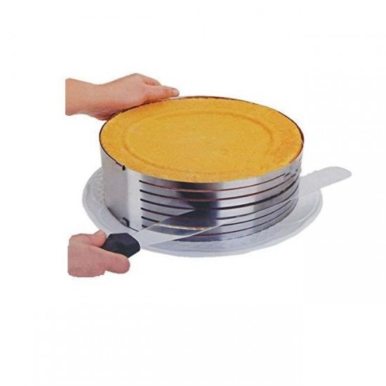 Inel feliator blat de tort ajustabil 8 cm, 24-30 cm, otel inoxidabil, 146COF