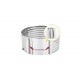 Inel feliator blat de tort ajustabil 8 cm, 24-30 cm, otel inoxidabil, 146COF