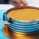 Inel feliator blat de tort ajustabil 8 cm, 24-30 cm, otel inoxidabil, 146COF