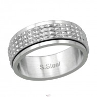 Inel otel chirurgical, White, Marimea 9, BV38556 Inel otel chirurgical, White, Marimea 9, BV38556
