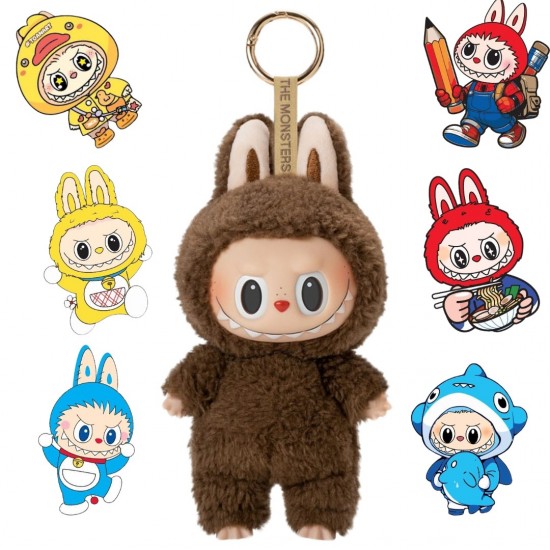 Jucarie de plus Labubu The Monsters – include un plus surpriza si 6 stickere Labubu waterproof pentru telefon, LA1 Jucarie de plus Labubu The Monsters – include un plus surpriza si 6 stickere Labubu waterproof pentru telefon, LA1