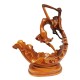 Suport sticla vin, Femeie, Maro, 30 cm, L3250X