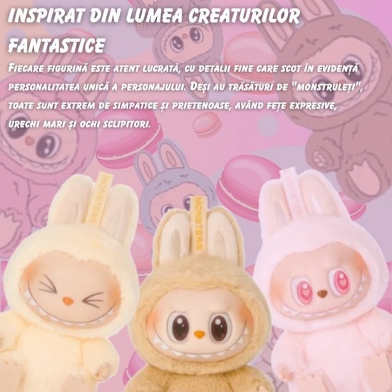 Jucarie de plus Labubu The Monsters – include un plus surpriza si 6 stickere Labubu waterproof pentru telefon, LA1 Jucarie de plus Labubu The Monsters – include un plus surpriza si 6 stickere Labubu waterproof pentru telefon, LA1