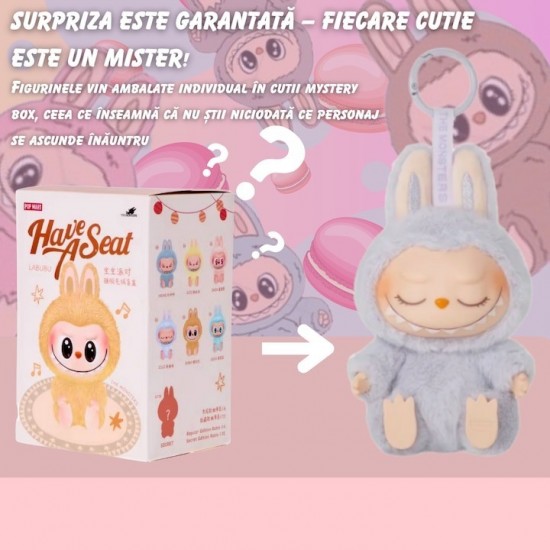 Jucarie de plus Labubu The Monsters – include un plus surpriza si 6 stickere Labubu waterproof pentru telefon, LA1 Jucarie de plus Labubu The Monsters – include un plus surpriza si 6 stickere Labubu waterproof pentru telefon, LA1