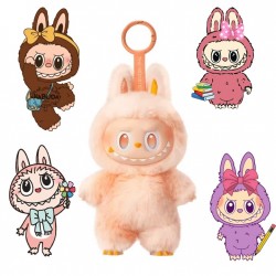 Jucarie de plus Labubu The Monsters – include un plus surpriza si 4 stickere Labubu waterproof pentru telefon, LA2