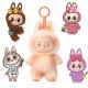 Jucarie de plus Labubu The Monsters – include un plus surpriza si 4 stickere Labubu waterproof pentru telefon, LA2