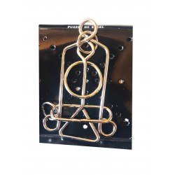 Puzzle brain twister din metal, Pentru copii si adolescenti, 10 cm, 476CUB-11 Puzzle brain twister din metal, Pentru copii si adolescenti, 10 cm, 476CUB-11